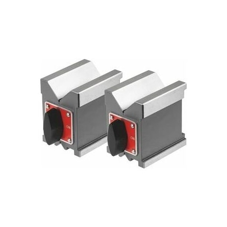 Holex Pair of Magnetic V-Blocks, LengthxWidth: 70X55mm 447145 70X55